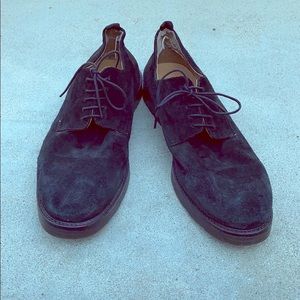 ASOS Suede Derby Shoes Black size 8